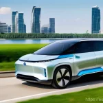 수소연료전지 시장의 주요 플레이어 분석 - **Prompt:** "A sleek, futuristic hydrogen fuel cell concept car, similar to a cutting-edge sedan or ...