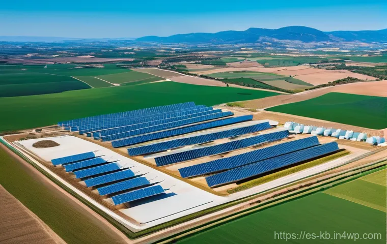 수소연료전지 기술 기업 분석 - Image Prompt 1: The Heart of Green Hydrogen Production in Spain**